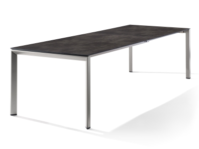 Sieger Tisch verl&auml;ngerbar 180-290x100cm Graphit-Beton dunkel