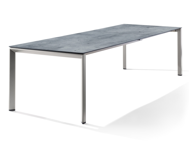 Sieger Tisch verl�ngerbar 180-290x100cm Graphit-Zement-graphit
