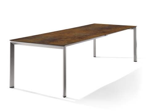 Sieger Tisch verl�ngerbar 180-290x100cm Graphit-Bronze