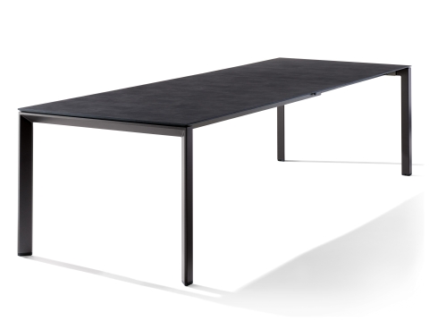 Sieger Tisch verl�ngerbar 180-290x100cm Eisengrau-Zement anthrazit