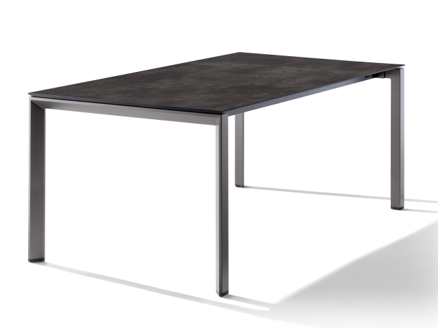 Sieger Tisch verl�ngerbar 180-290x100cm Eisengrau-Beton dunkel