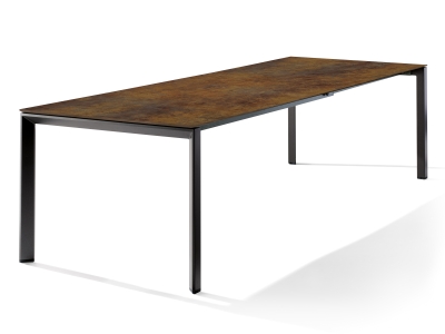 Sieger Tisch verl&auml;ngerbar 180-290x100cm Eisengrau-Bronze
