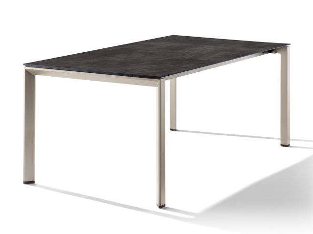 Sieger Tisch verl�ngerbar 180-290x100cm Champagner-Beton dunkel