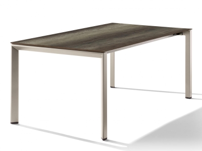 Sieger Tisch verl&auml;ngerbar 180-290x100cm Champagner-Eiche dunkel