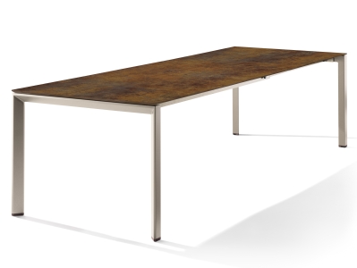 Sieger Tisch verl&auml;ngerbar 180-290x100cm Champagner-Bronze