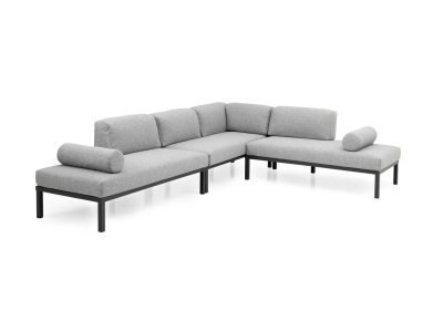 Brafab Gonesse Loungegarnitur mit Kissen 225x295x74cm