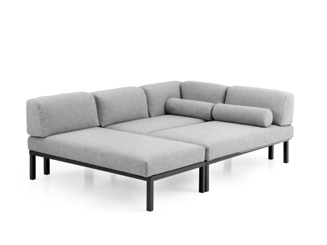 Brafab Gonesse Loungegarnitur mit Kissen 225x295x74cm