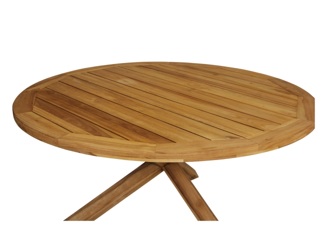 Brafab Eios Gartentisch rund 150cm aus Teakholz