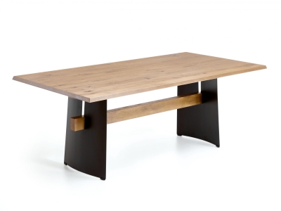 Niehoff Merlot Designtisch Trapez Eiche bianco 220cm Niehoff Merlot Designtisch Trapez Eiche bianco 220cm