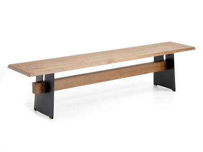 Niehoff Merlot Designbank Trapez Eiche bianco 200cm Niehoff Merlot Designbank Trapez Eiche bianco 200cm