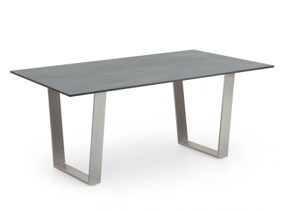 Niehoff Primus Designtisch Trapezkuve HPL Beton-Design 220cm Niehoff Primus Designtisch Trapezkuve HPL Beton-Design 220cm