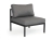 Brafab Leone Lounge Mittelmodul 70x74cm , Aluminium schwarz inkl. Polster