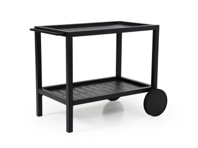 Brafab Belfort Servierwagen, schwarz 82x56cm