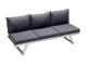 Sieger Auckland Daybed, Aluminium graphit inkl. Polster grau 204x72x81cm