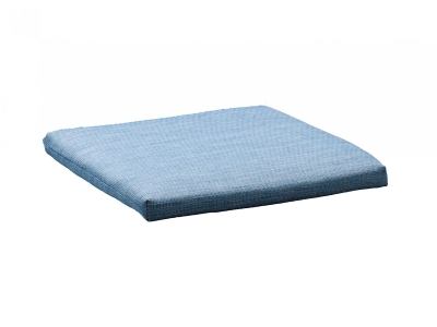 Sieger Hocker-Auflage Baumwoll-Polyester-Mix, hellblau 49x49x4cm