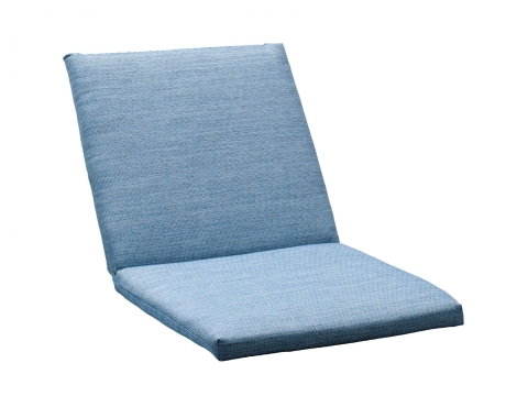 Sieger Stapelsessel-Auflage hoch Baumwoll-Polyester-Mix, hellblau 49x107x4cm