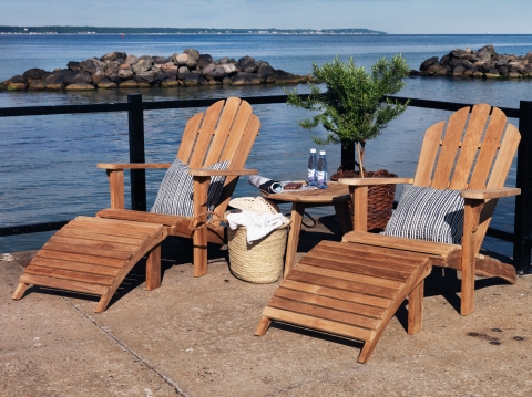 Brafab Margariti-Kastos Loungeset aus Teakholz