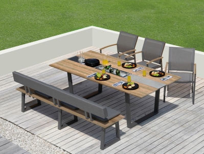 Zebra Gartenm&ouml;bel-Set Ph&ouml;nix