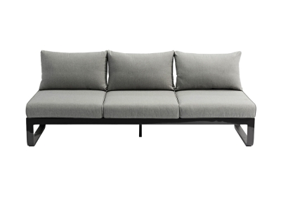 Zebra Fly Lounge 3-Sitzer Aluminium graphite B:207 x T 70 x H: 82 cm