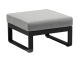 Zebra Fly Lounge Hocker, graphite B: 67 x T: 67 x H: 43,5 cm