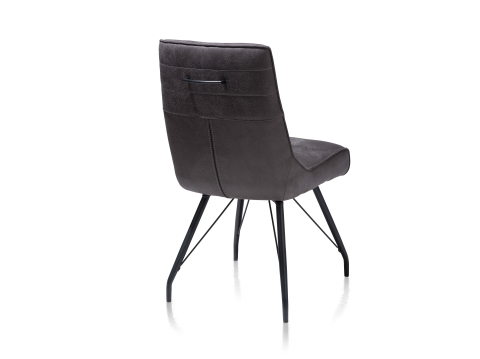 Habufa Bogard Stuhl, Sitzfl�che Taschenfederkern, off-black