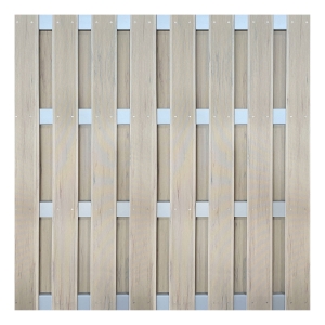 Groja BPC Fertigzaunelement 180x180cm Bi-Color Sand - gerillt Groja BPC Fertigzaunelement 180x180cm Bi-Color Sand - gerillt