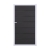 GrojaSolid Grande BPC Steckzaun Universal Tor 100x180cm anthrazitgrau-silber