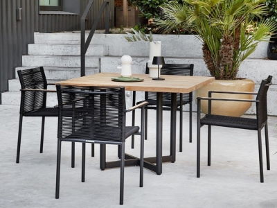 Apple Bee Jakarta Dining-Set 1 black ca. 224x224cm