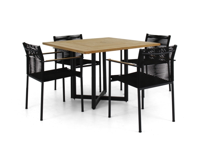 Apple Bee Jakarta Dining-Set 1 black ca. 224x224cm