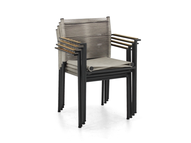 Apple Bee Jakarta Armlehnstuhl grey