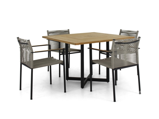 Apple Bee Jakarta Dining-Set 3 grey ca. 224x224cm