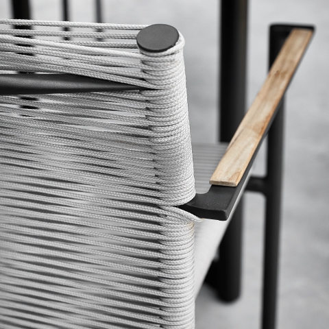 Apple Bee Jakarta Dining-Set 3 grey ca. 224x224cm