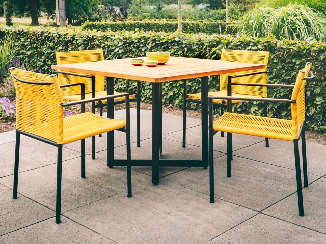 Apple Bee Jakarta Dining-Set 5 lemon ca. 224x224cm