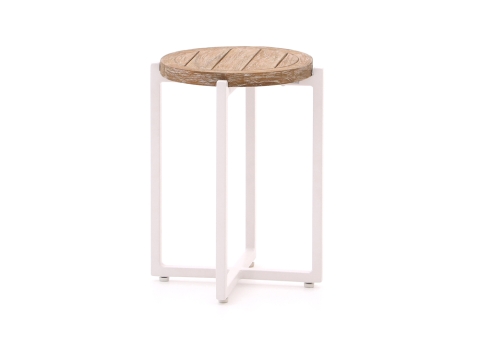 Apple Bee Milou Kaffeetisch Wei� Teak 34cm