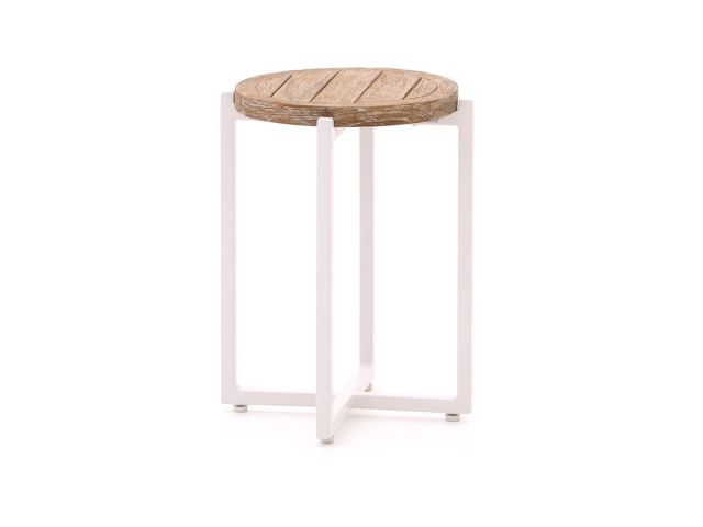 Apple Bee Milou Kaffeetisch Wei� Teak 34cm