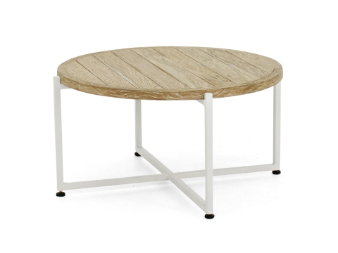 Apple Bee Milou Kaffeetisch Wei� Teak 54cm