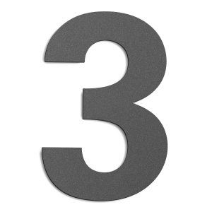 CMD Hausnummer gro&szlig; 3 anthrazit