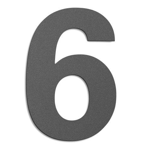 CMD Hausnummer gro� 6 anthrazit