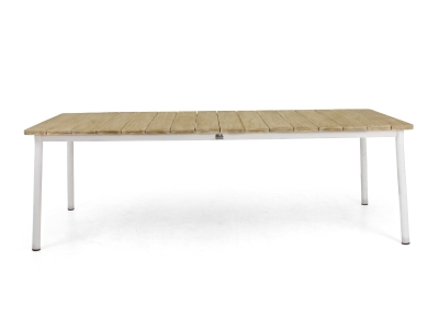 Apple Bee Milou Tisch Teak wei&szlig; 240cm