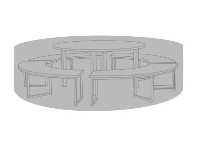 Zebra Schutzh&uuml;lle f&uuml;r Gruppen rund 6112 Schwarz