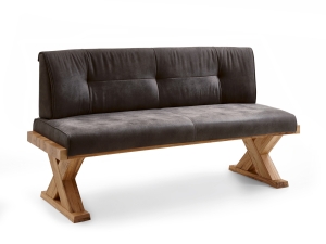 Polsterbank 208cm anthrazit