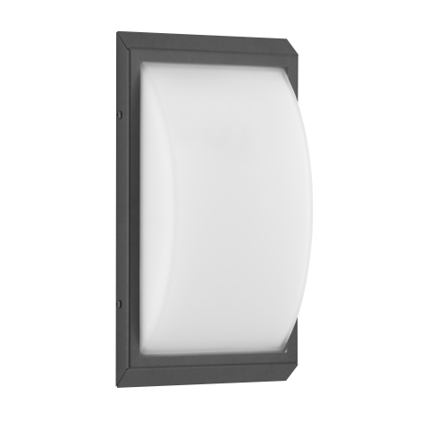 LCD Wandleuchte 053 Edelstahl-Graphit