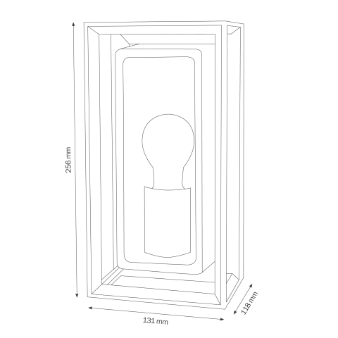 LCD Wandleuchte 5070 Graphit