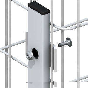 Gabionen-Zaun-Adapter Set 600 - L&auml;nge: 105cm