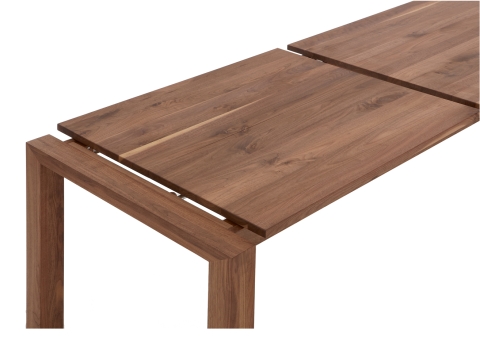 Niehoff Butterfly Frontslide-Ausziehtisch, 1 Klappeinlage, 90 x140cm