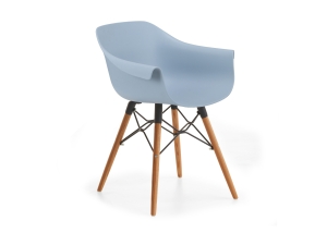 Schalensessel pastell blau