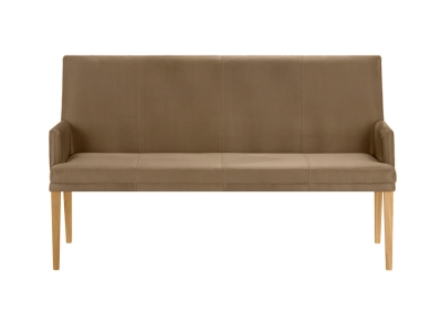 Niehoff Colorado Komfortbank Wildeiche, Microfaser Nirvana beige