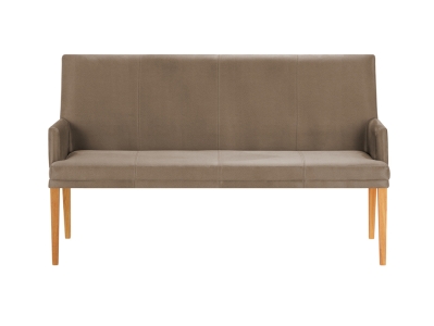 Niehoff Colorado Komfortbank Kernbuche, Leder Napoli stone