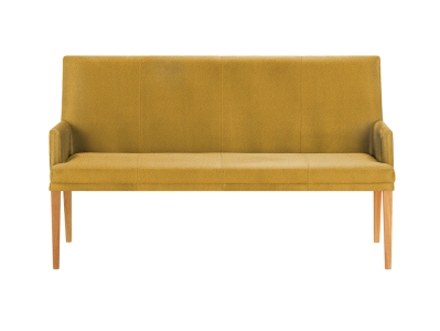 Niehoff Colorado Komfortbank Kernbuche, Leder Napoli senf