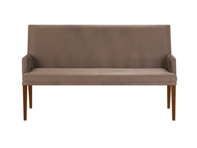 Niehoff Colorado Komfortbank Wild-Nussbaum, Microfaser Nirvana braun